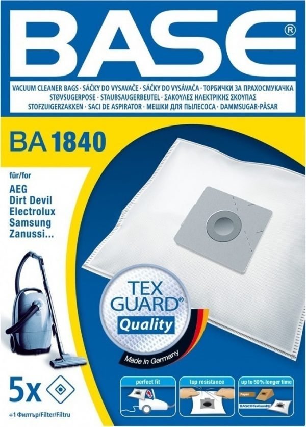 BASE BA1840 Σακούλες Σκούπας 5τμχ