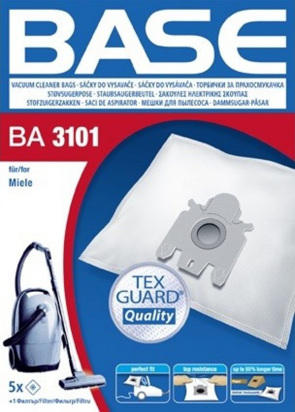 BASE BA3101 Σακούλες Σκούπας 5τμχ