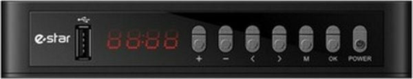 eStar T2 618 UHD Ψηφιακός Δέκτης Mpeg-4 4K UHD με Λειτουργία PVR (Εγγραφή σε USB) Σύνδεσεις SCART / HDMI / USB