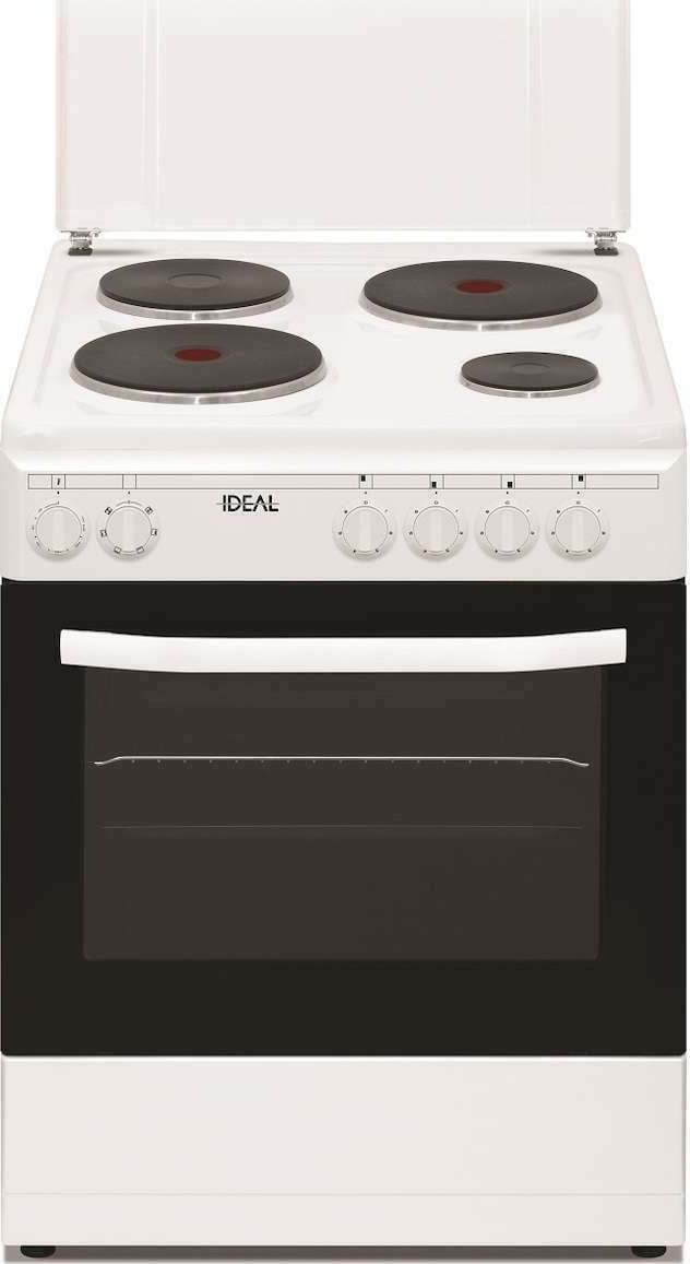 Ideal IDCS 6060 ENW Κουζίνα 60lt με Εμαγιέ Εστίες Π59.8εκ.